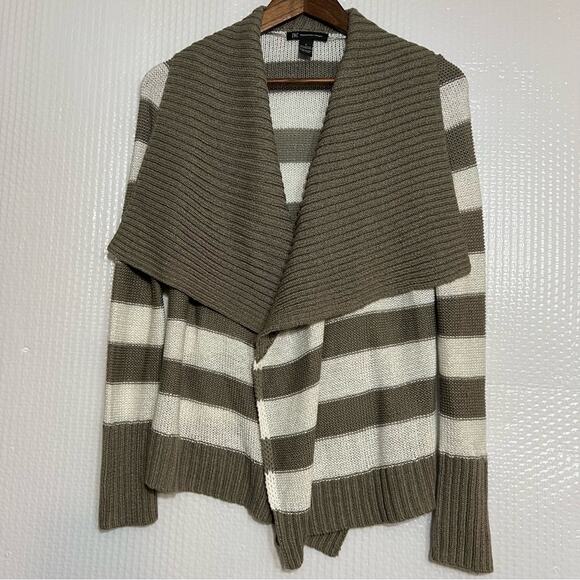 International Concepts INC  striped open front cardigan. V neckline. Small. - Picture 1 of 6